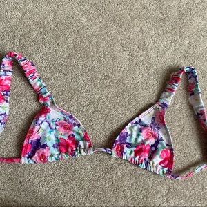 ASOS watercolor floral bikini top